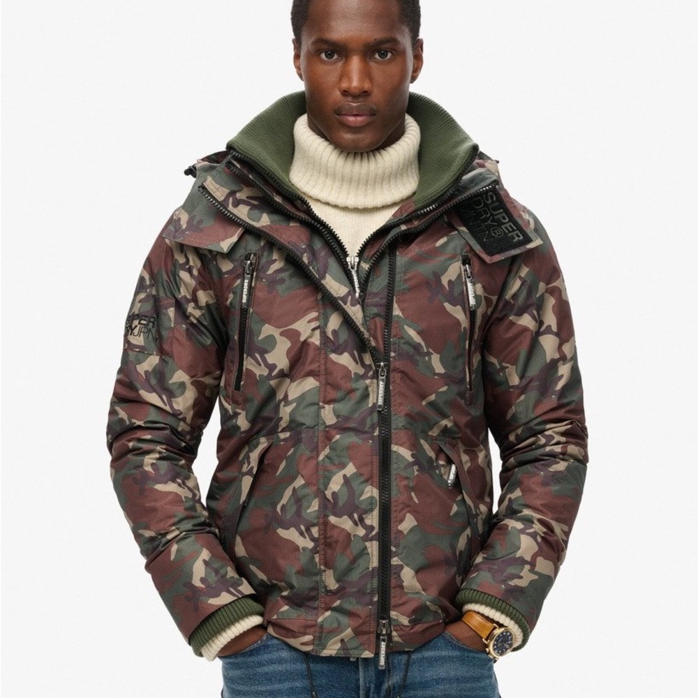 Superdry Camouflage Puffer Jacket